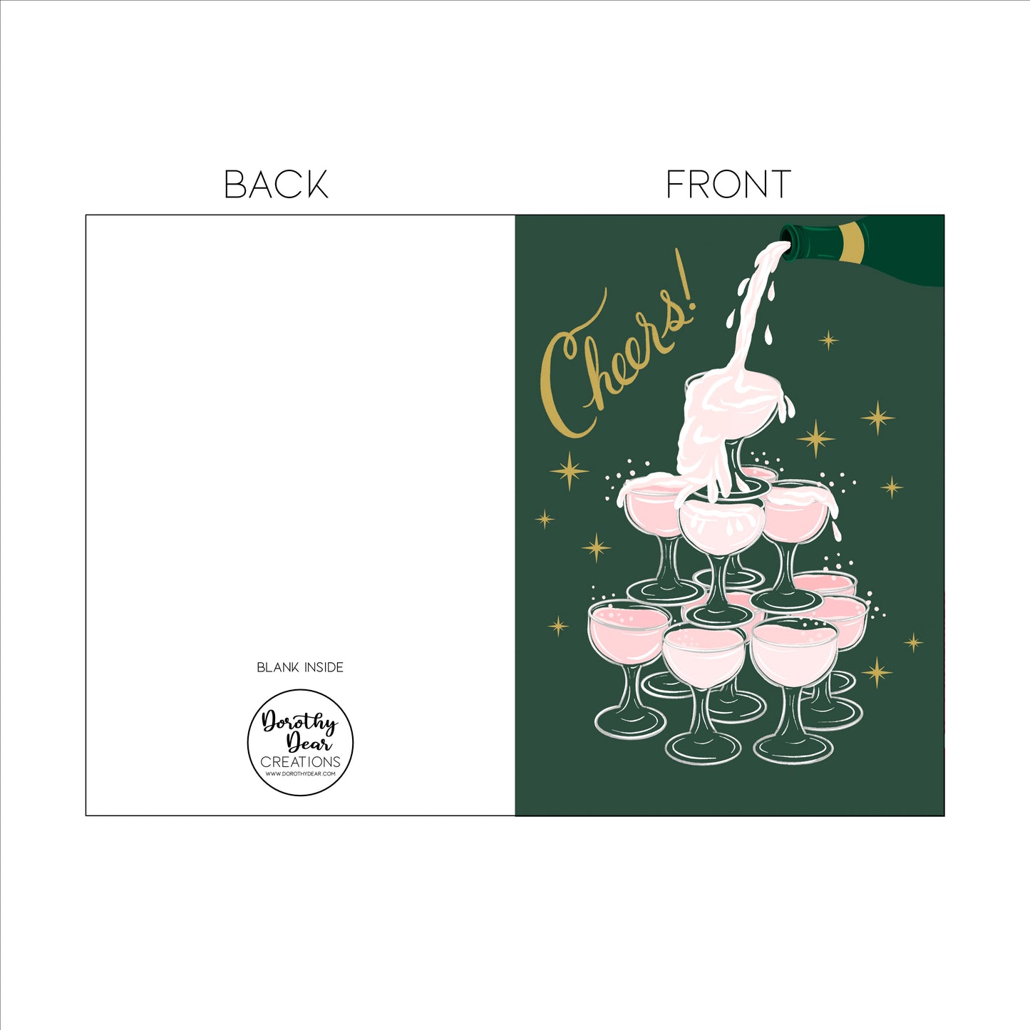 Cheers! Wedding Card