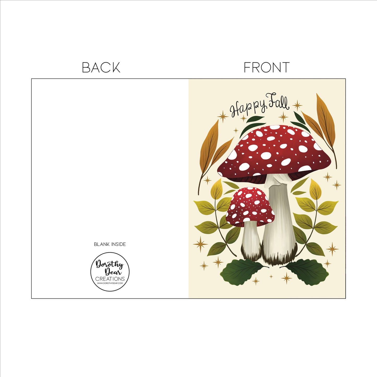 Fall Mushrooms Greeting Card