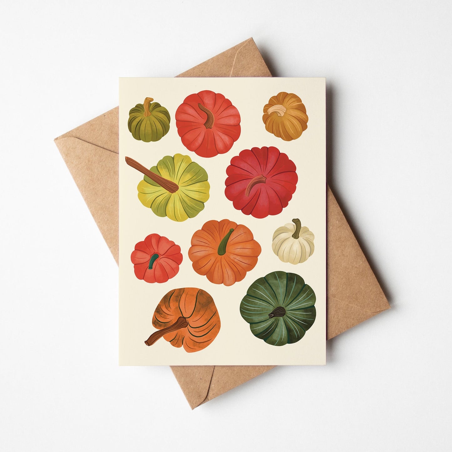 Fall Pumpkins Greeting Card