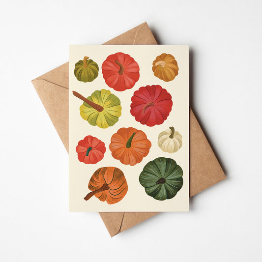 Fall Pumpkins Greeting Card
