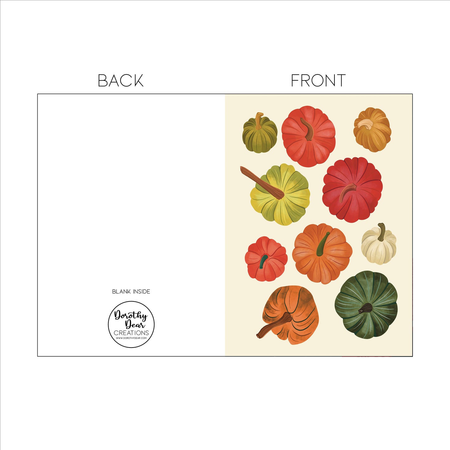 Fall Pumpkins Greeting Card