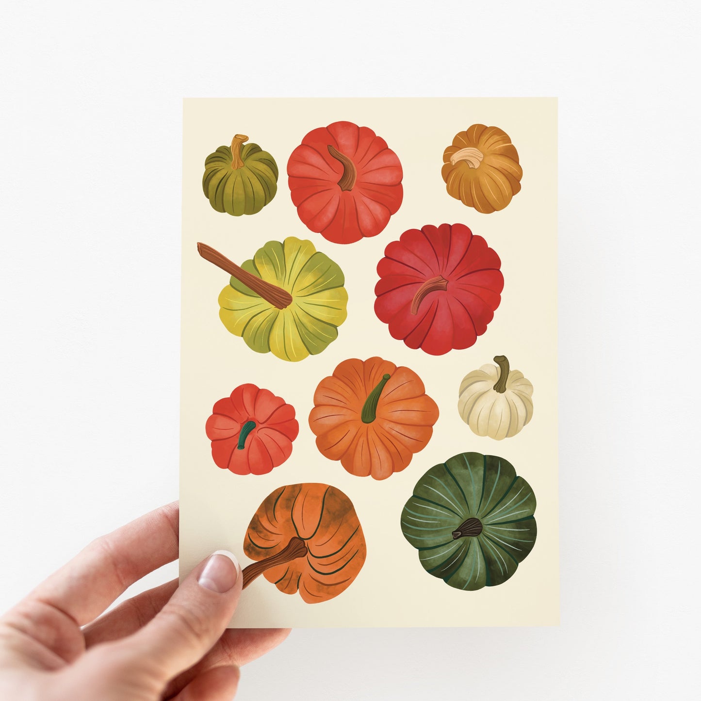 Fall Pumpkins Greeting Card