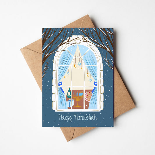 Happy Hanukkah Greeting Card