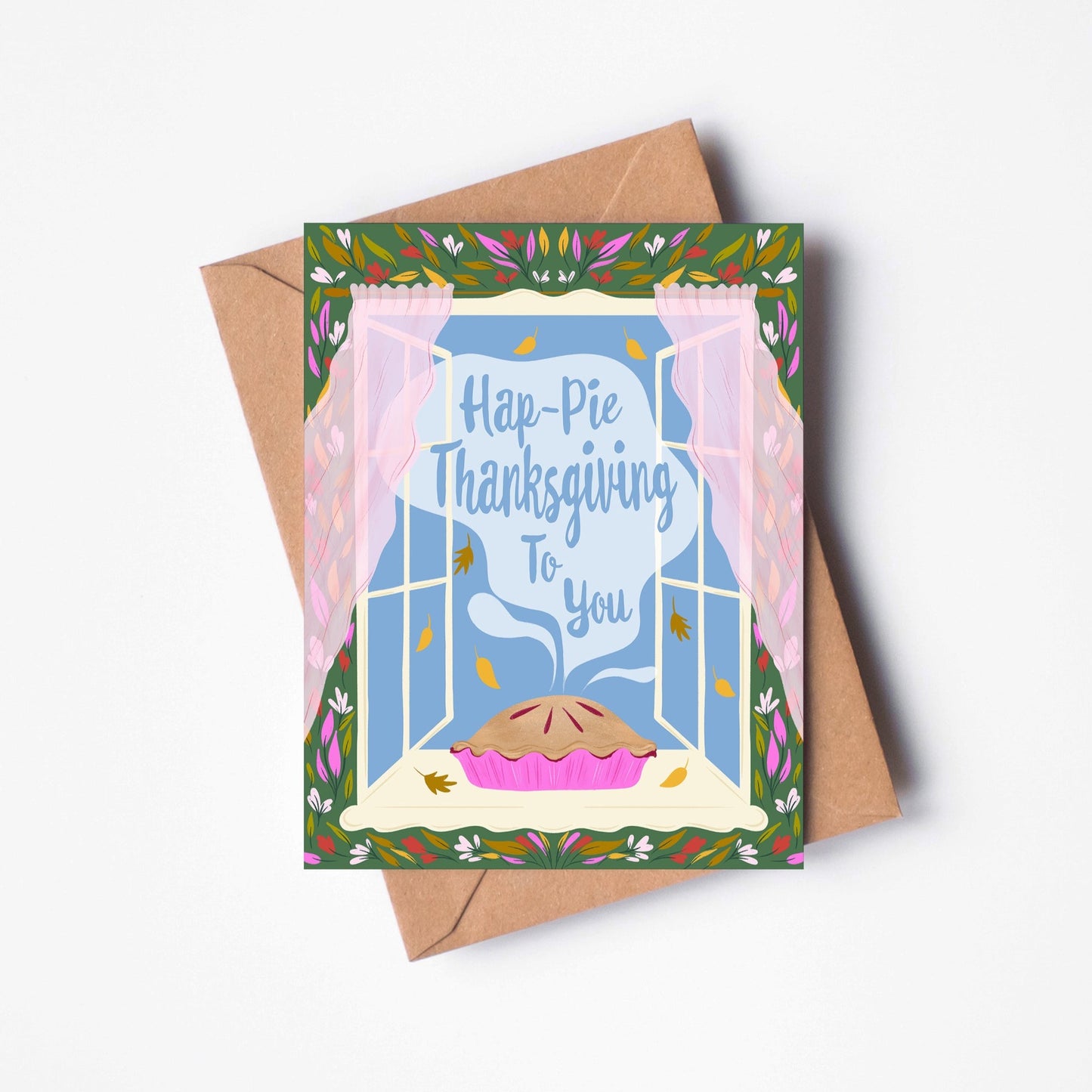 Hap-Pie Thanksgiving A2 Greeting Card