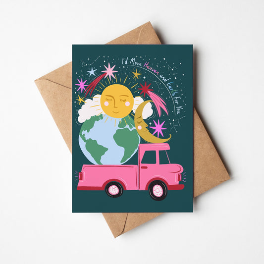 Heaven and Earth A7 Greeting Card