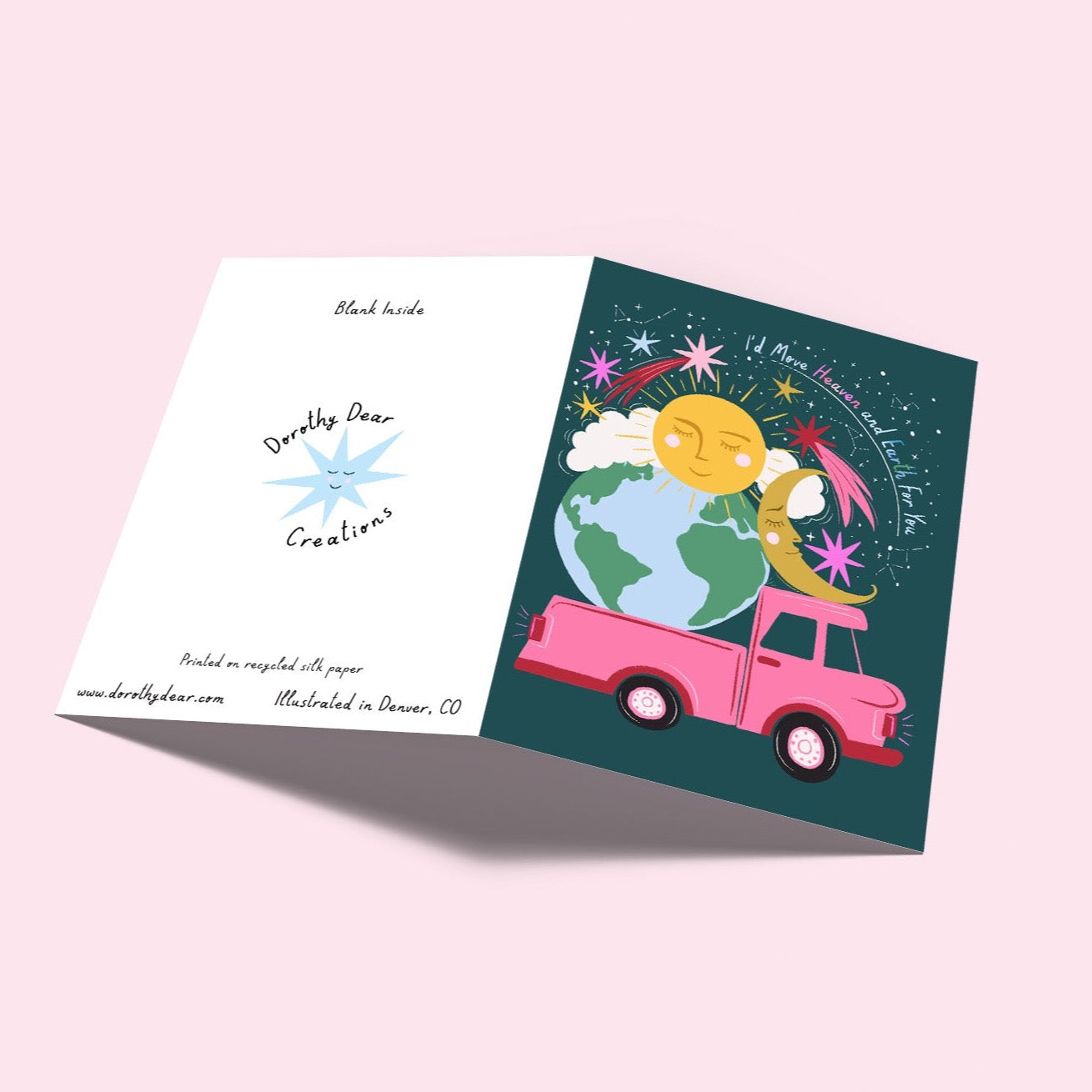 Heaven and Earth A7 Greeting Card