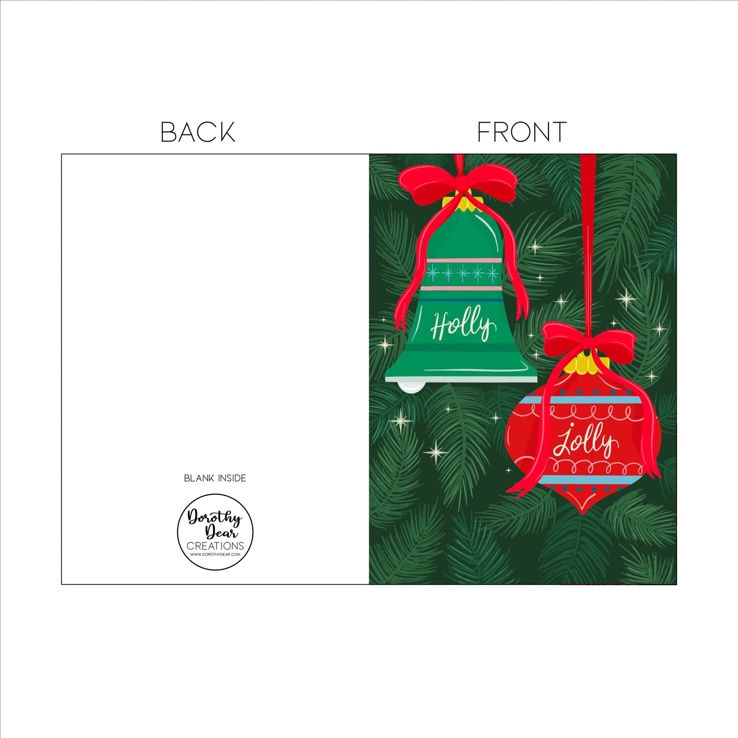 Holly Jolly Holiday Greeting Card