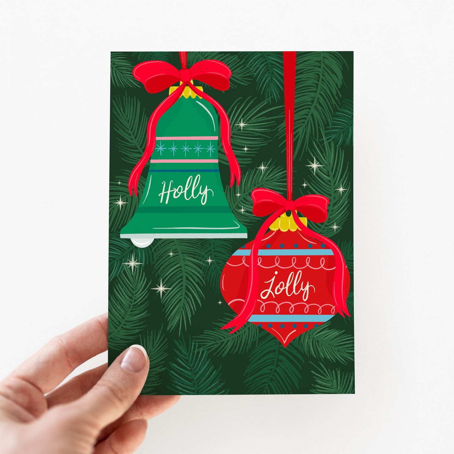 Holly Jolly Holiday Greeting Card