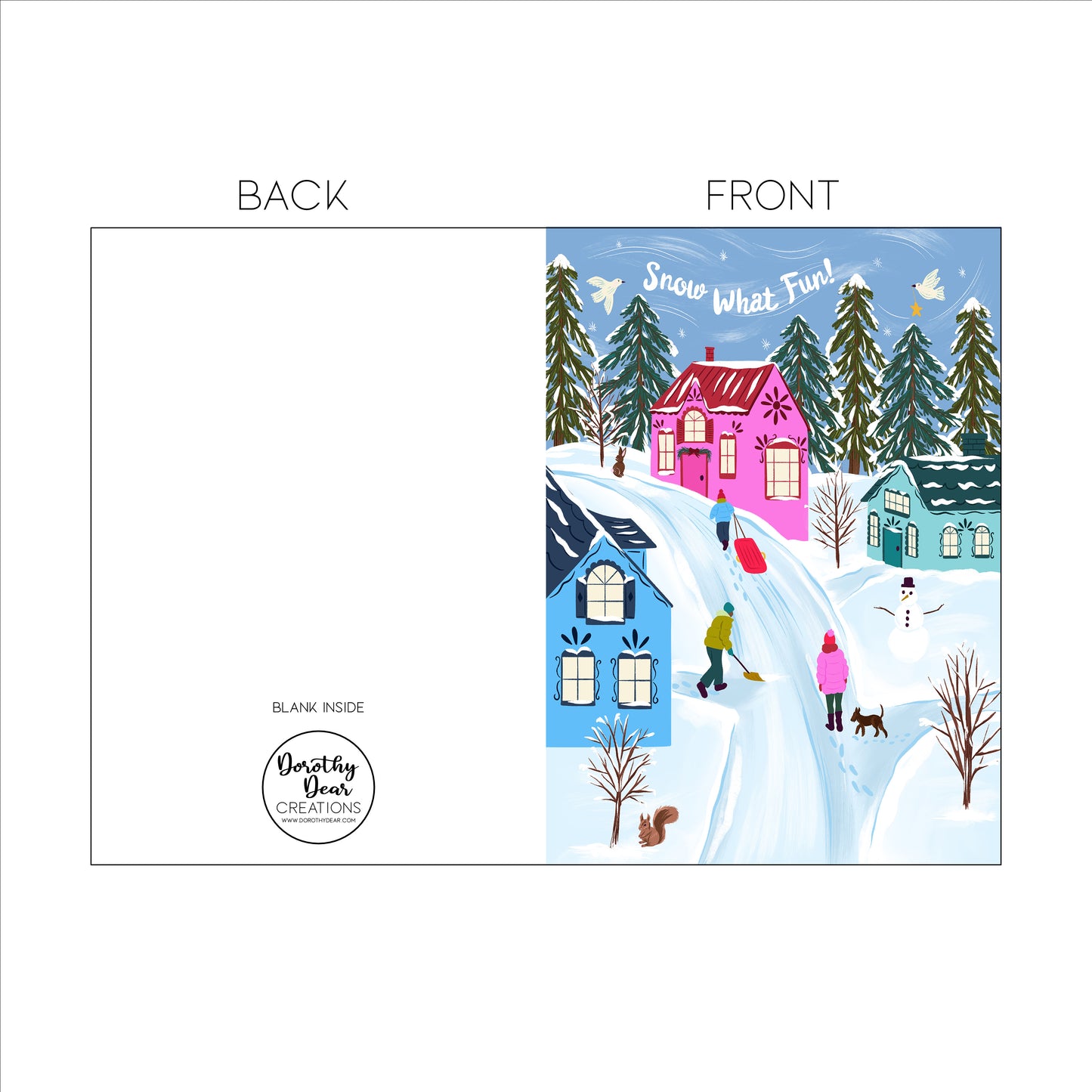 Snow What Fun Holiday Greeting Card