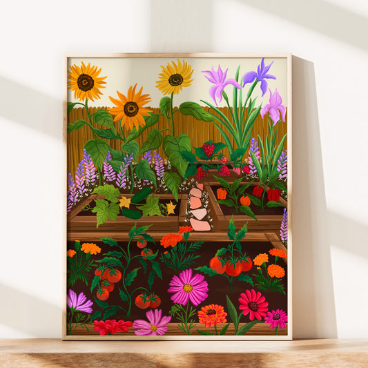 Summer Garden Wall Art Print