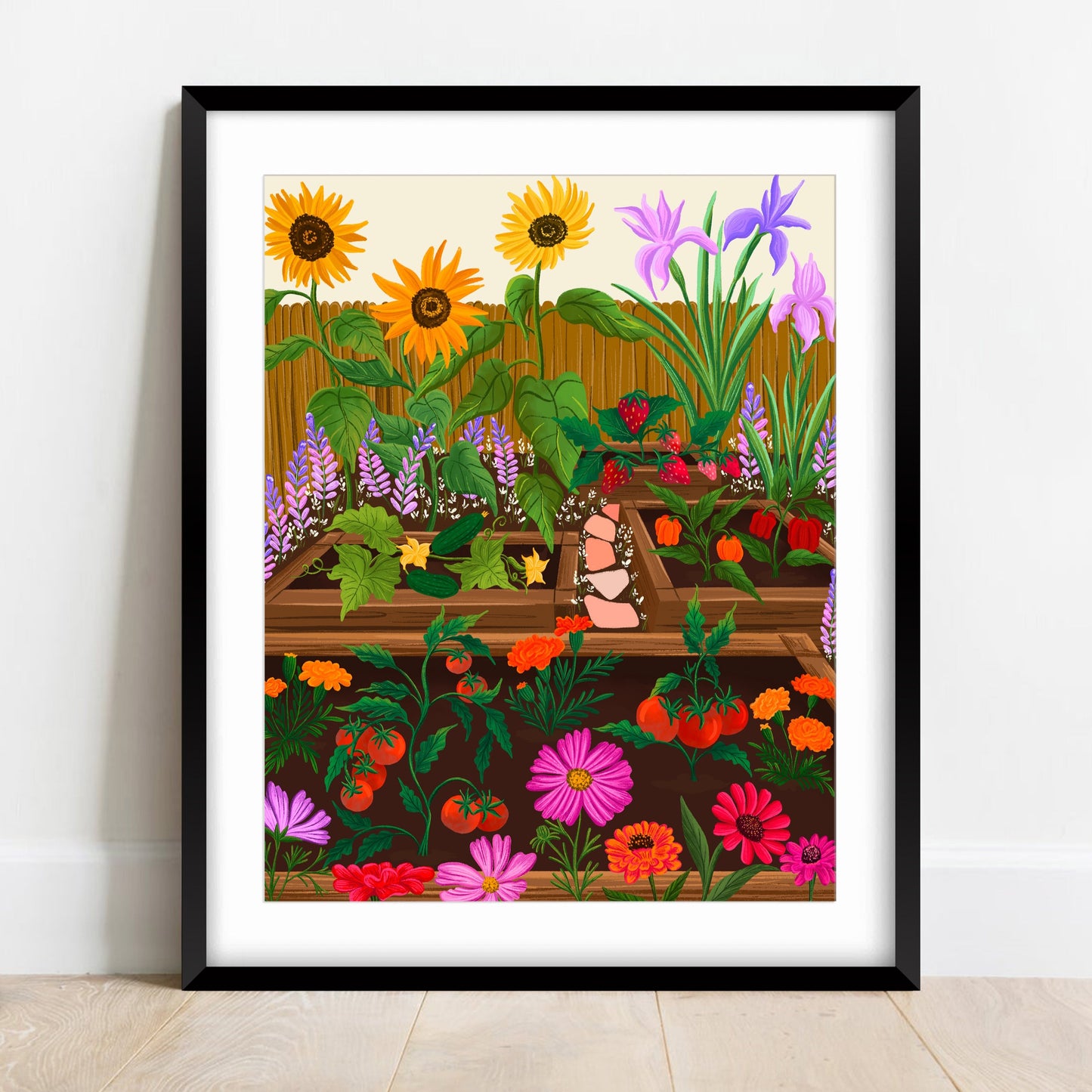 Summer Garden Wall Art Print