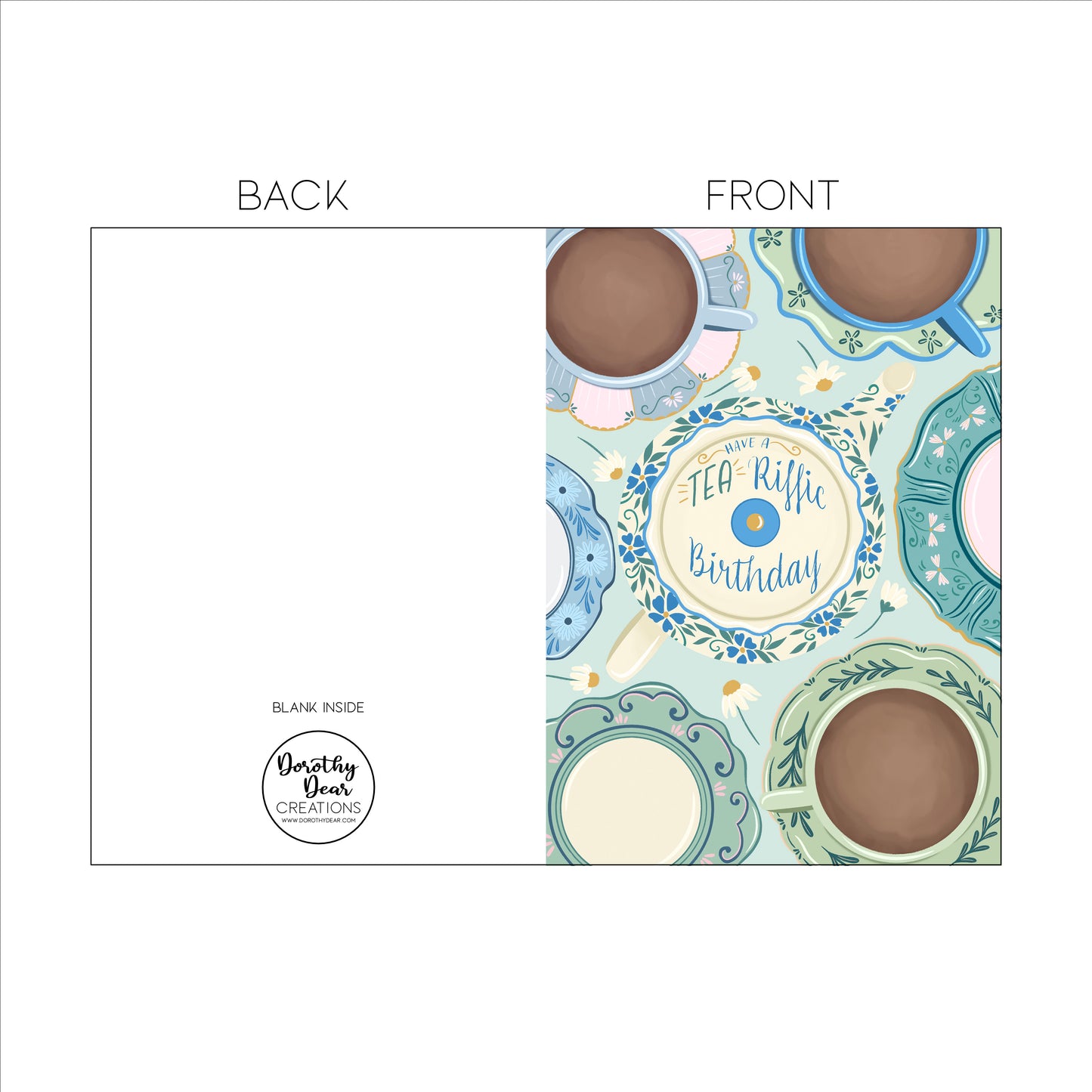 Tea-Riffic Birthday Card