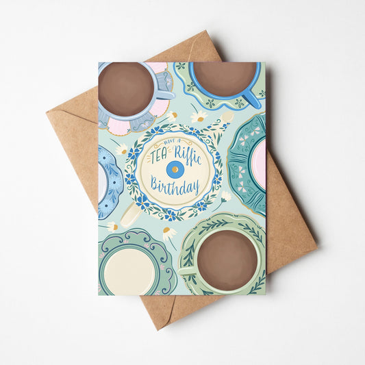 Tea-Riffic Birthday Card
