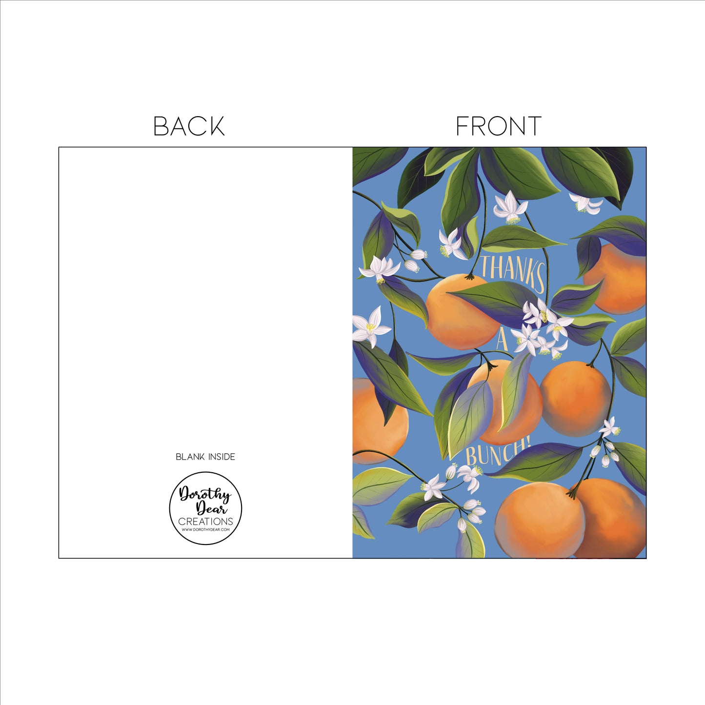 Thanks A Bunch Thank You Card