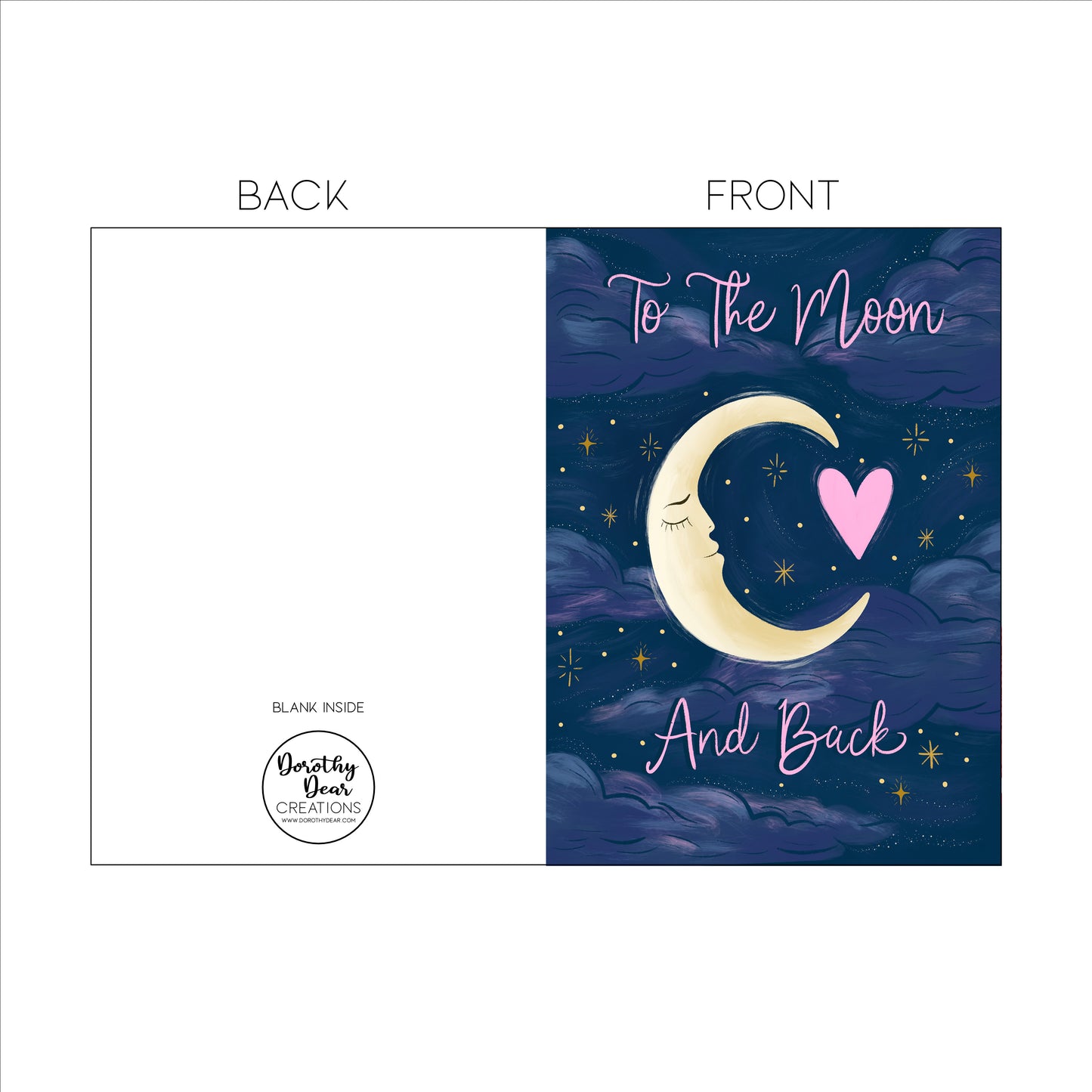 To The Moon And Back Greeting Card