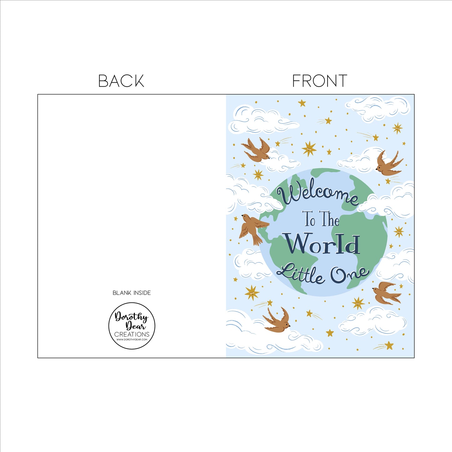 Welcome Little One Greeting Card