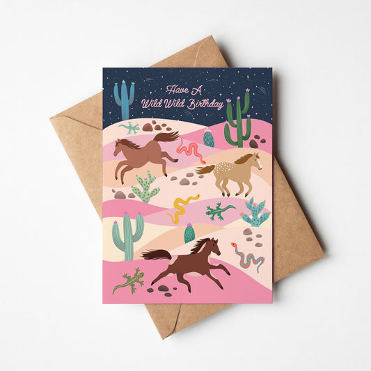Wild Wild Birthday Greeting Card