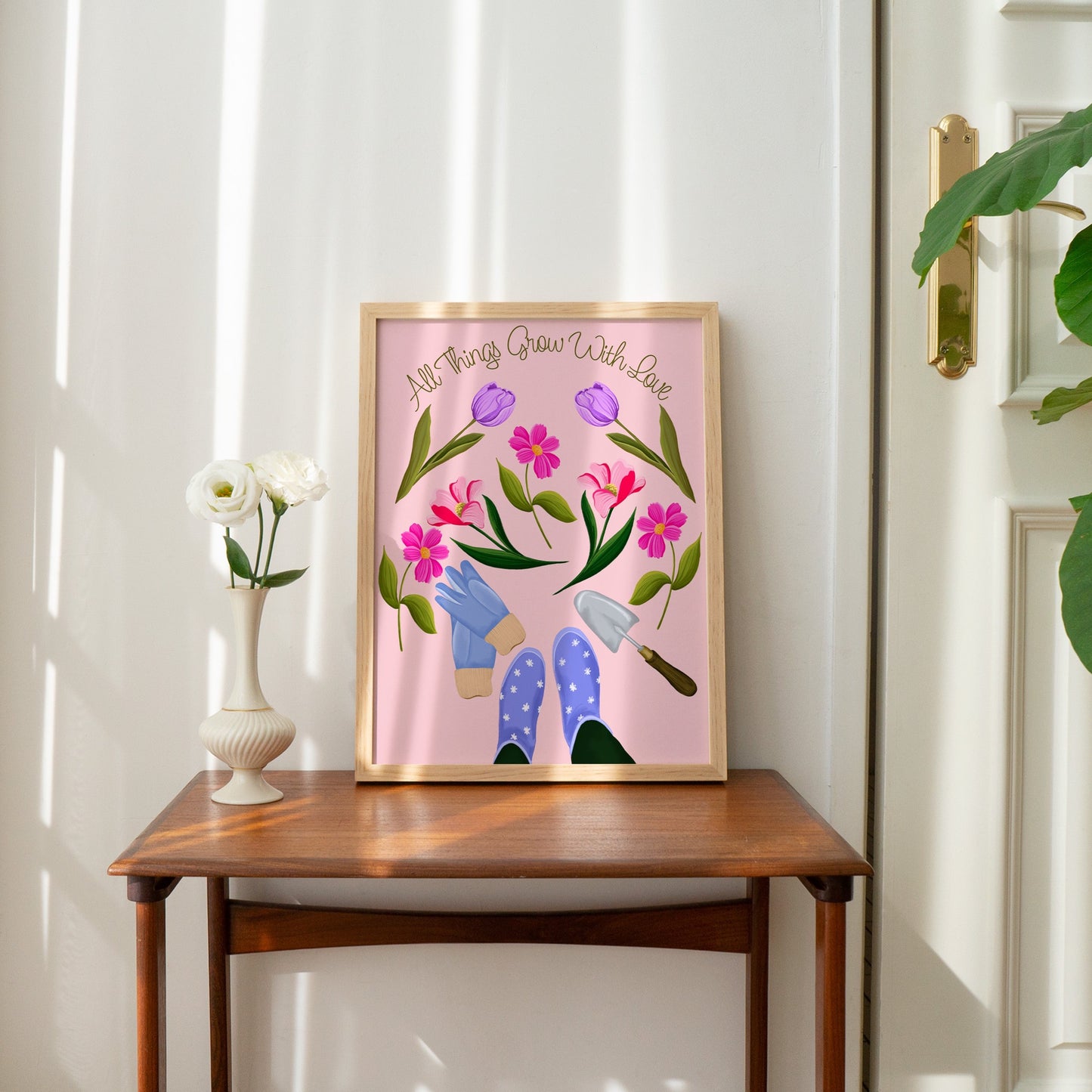 All Things Grow With Love Wall Art Print