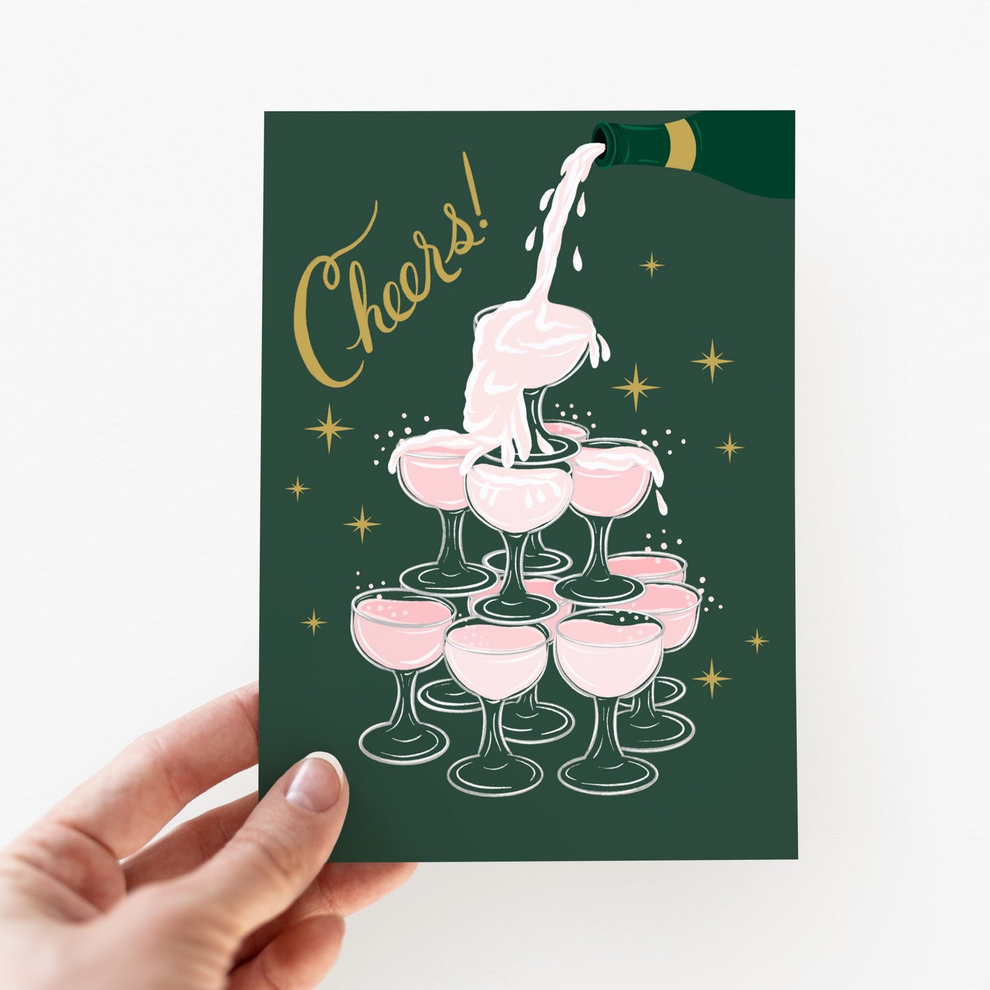 Cheers! Wedding Card