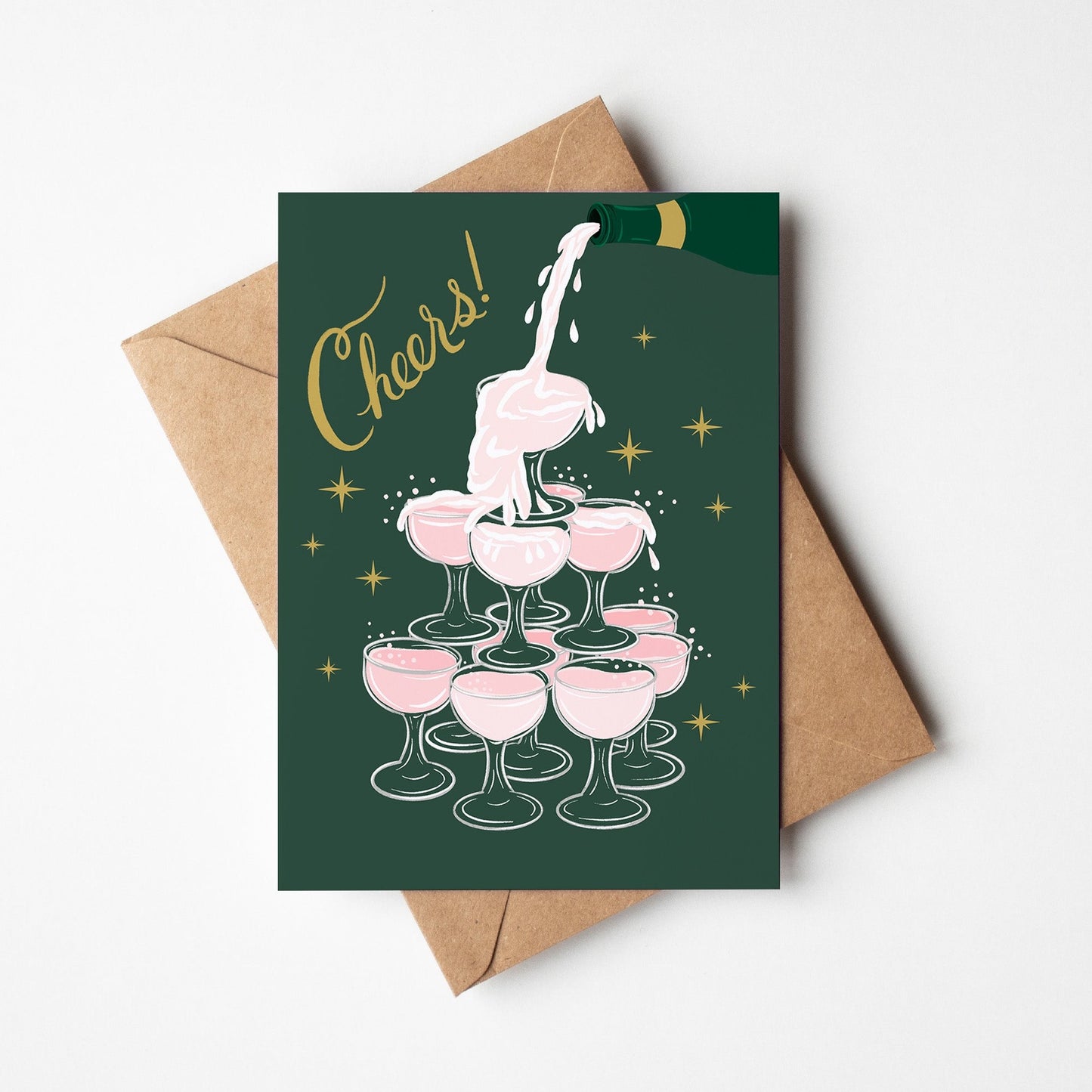 Cheers! Wedding Card