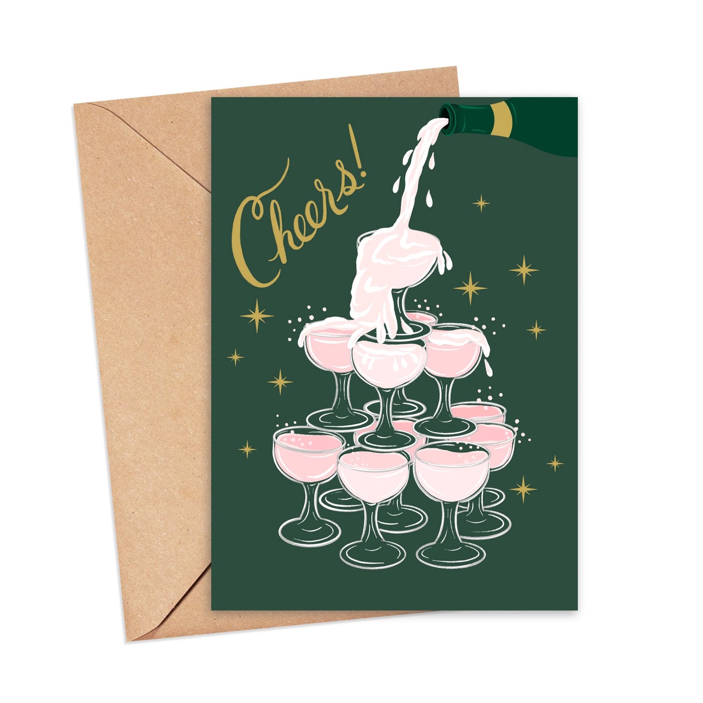 Cheers! Wedding Card