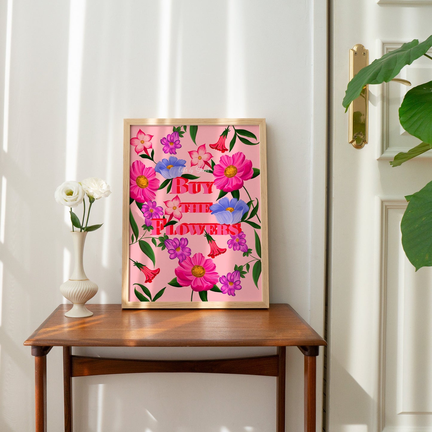 Buy The Flowers Wall Art Print