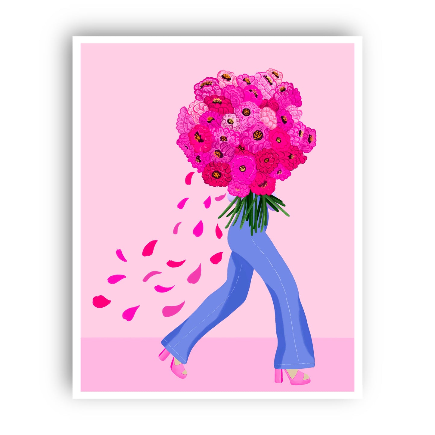Flowers For My Fave Wall Art Print