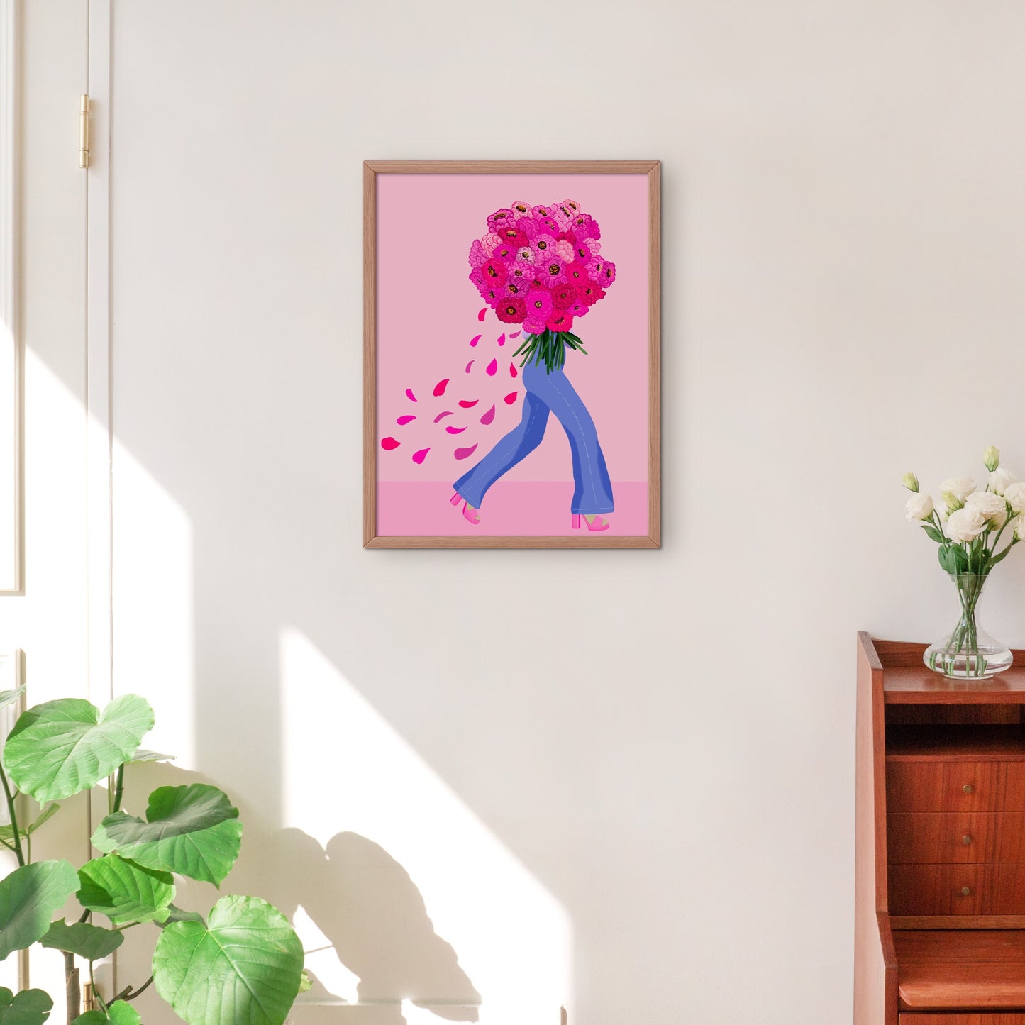 Flowers For My Fave Wall Art Print