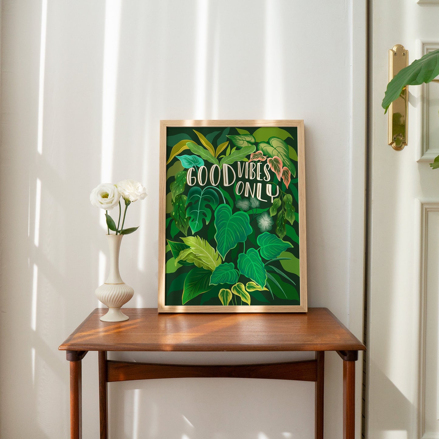 Good Vibes Only Jungle Wall Art Print