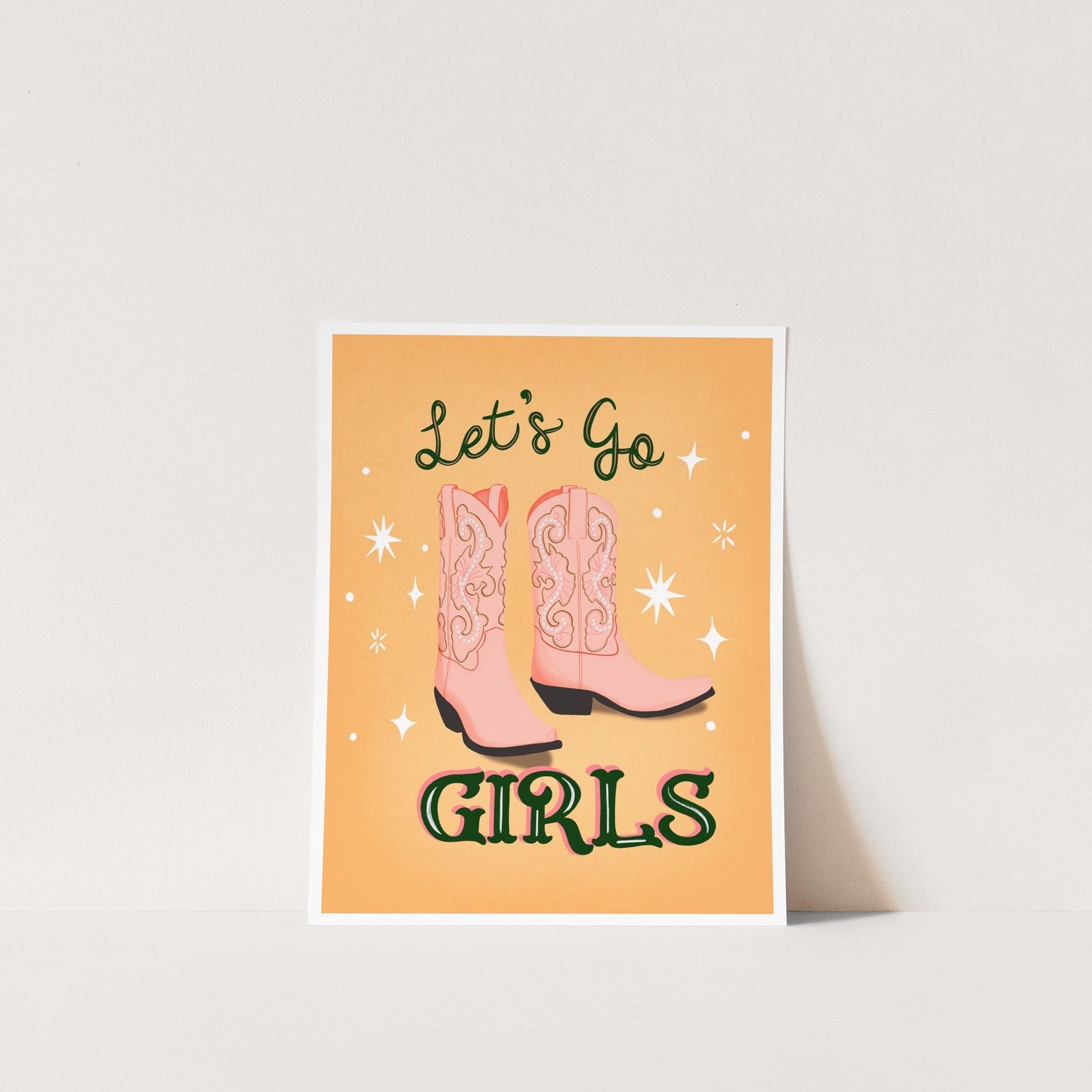 Let's Go Girls Wall Art Print