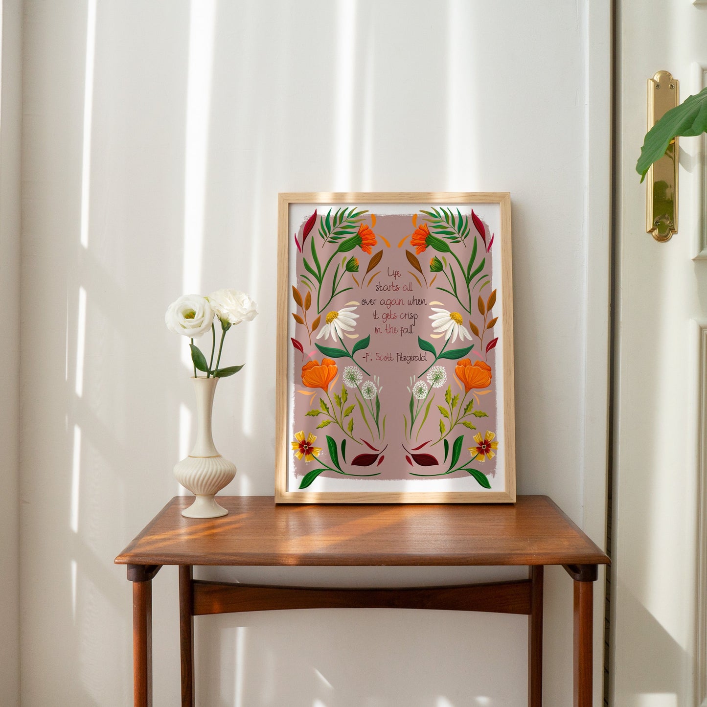 Fall Marigolds Wall Art Print