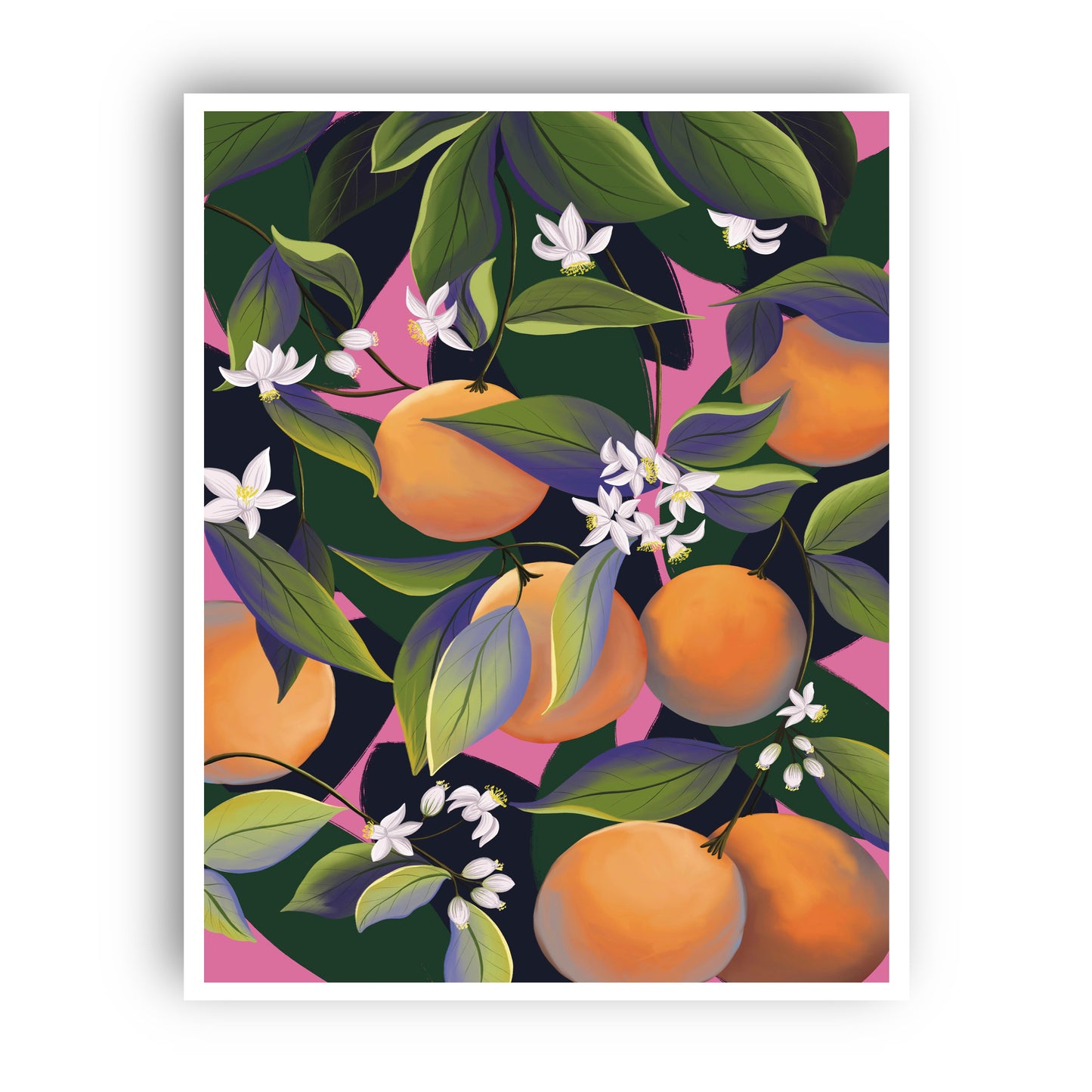 Orange Blossoms Wall Art Print