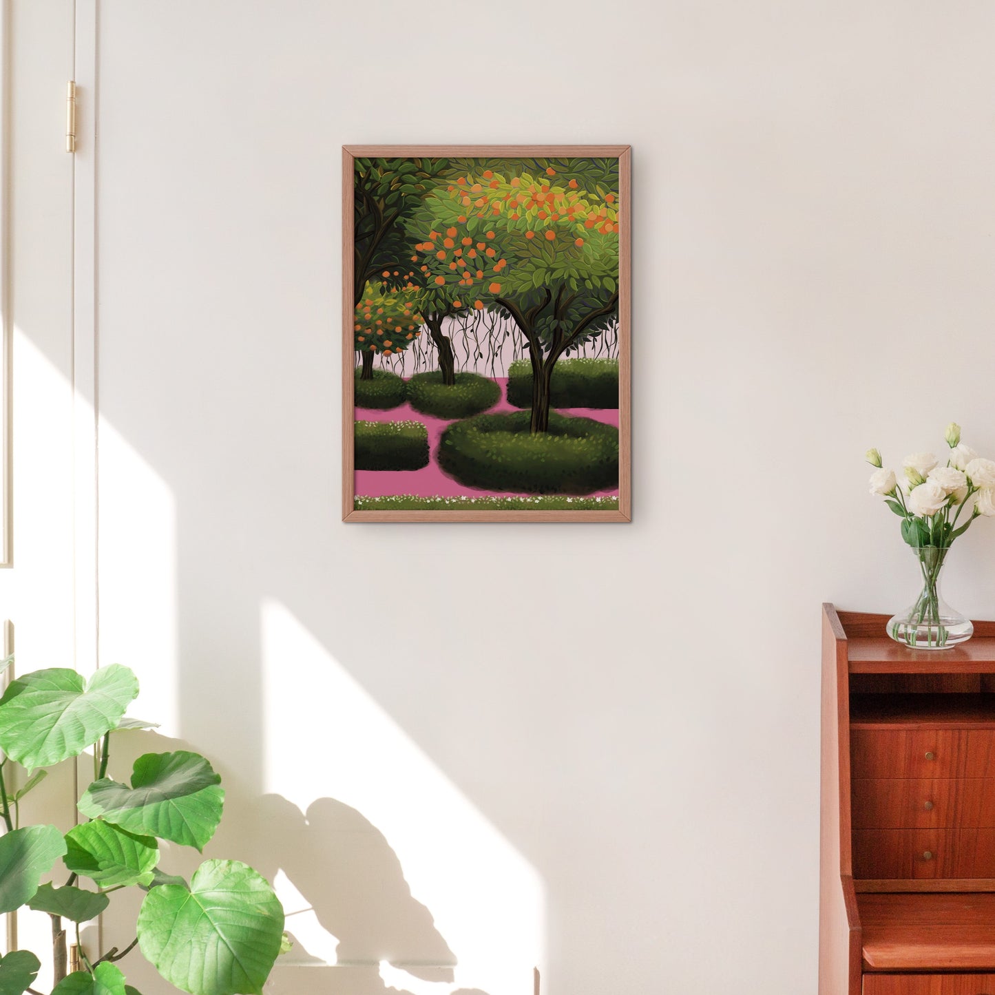 Orange Trees Wall Art Print