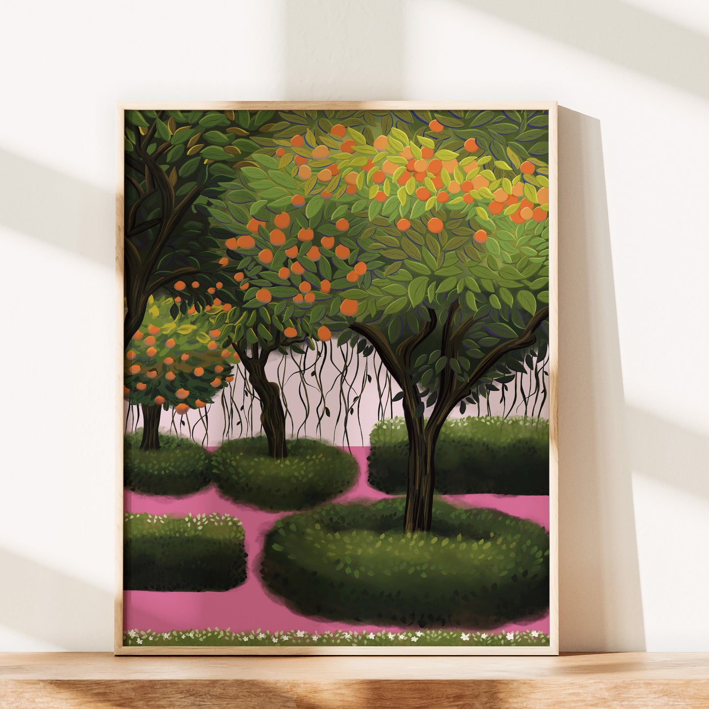 Orange Trees Wall Art Print