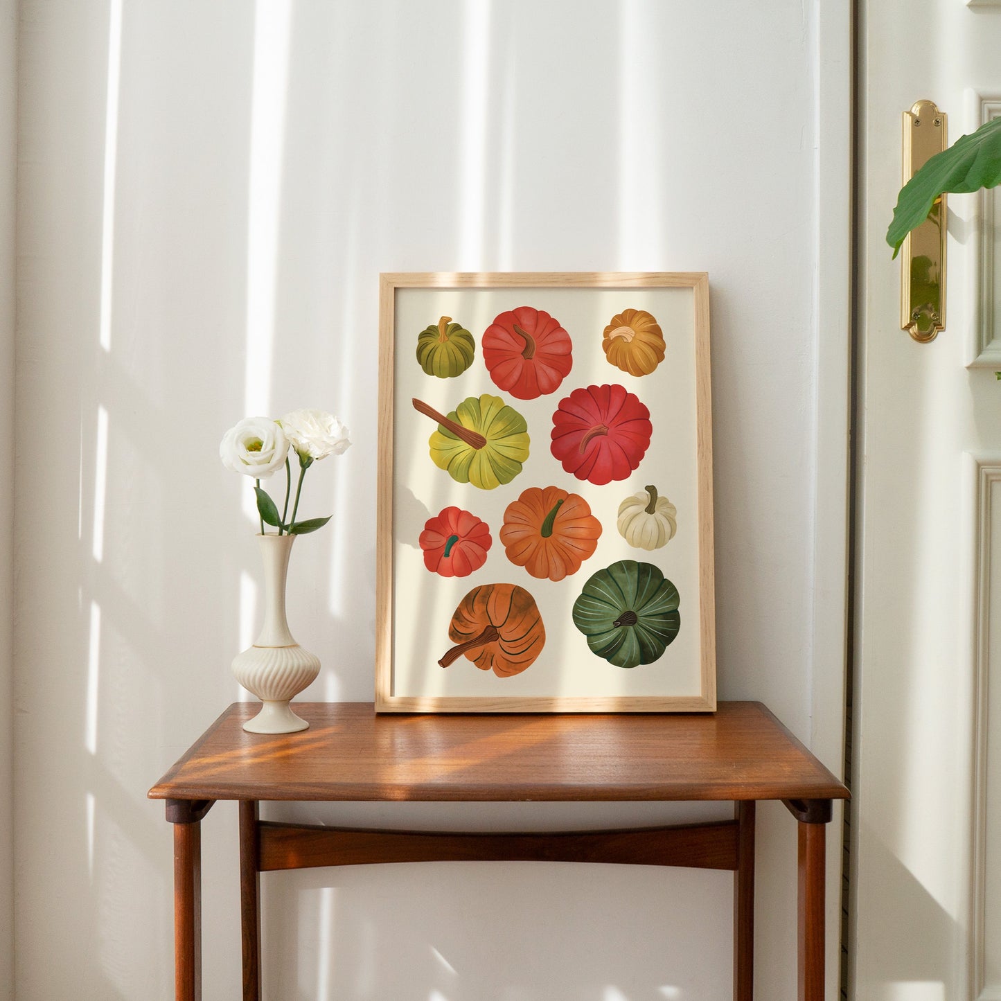 Fall Pumpkins Wall Art Print