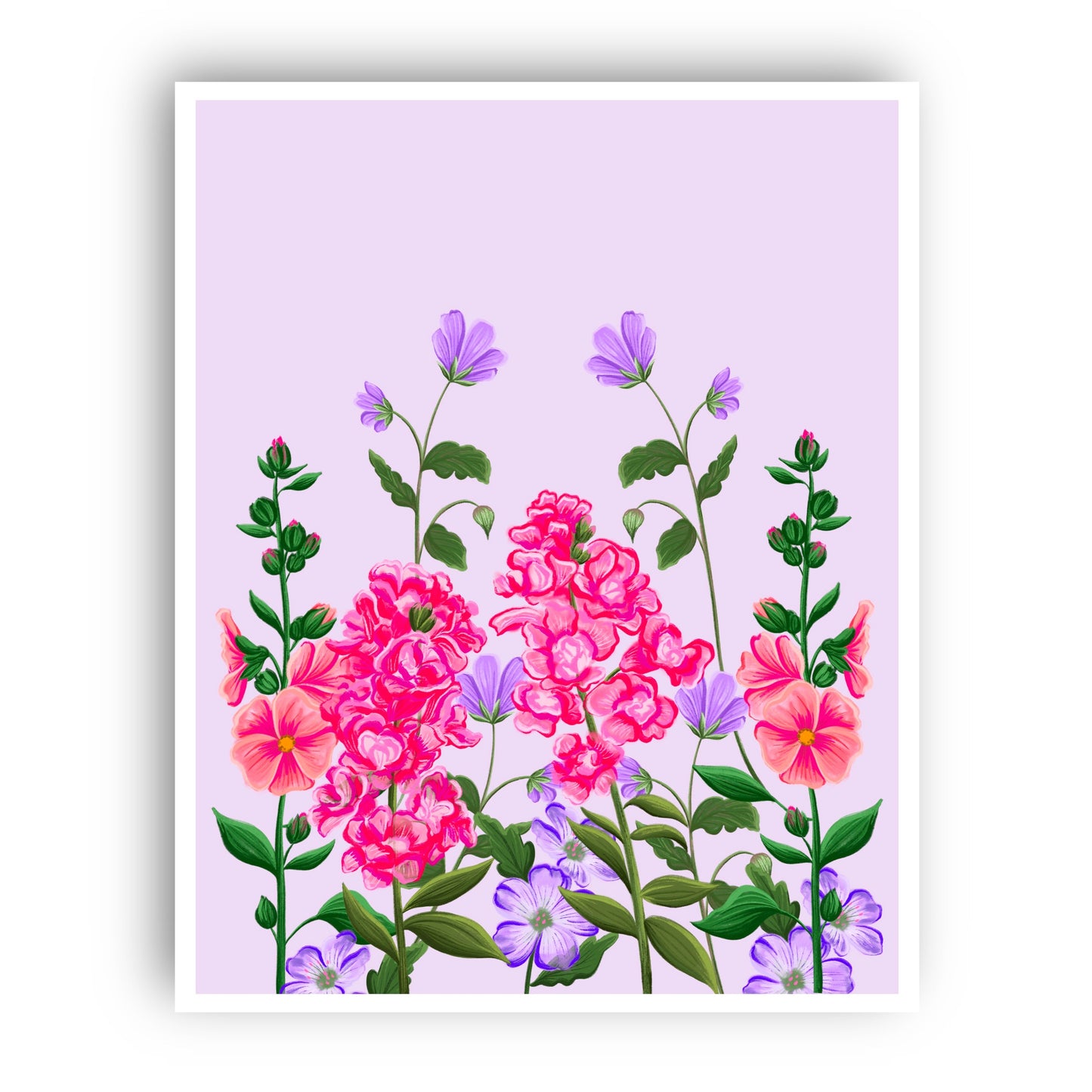 Spring Wildflowers Wall Art Print