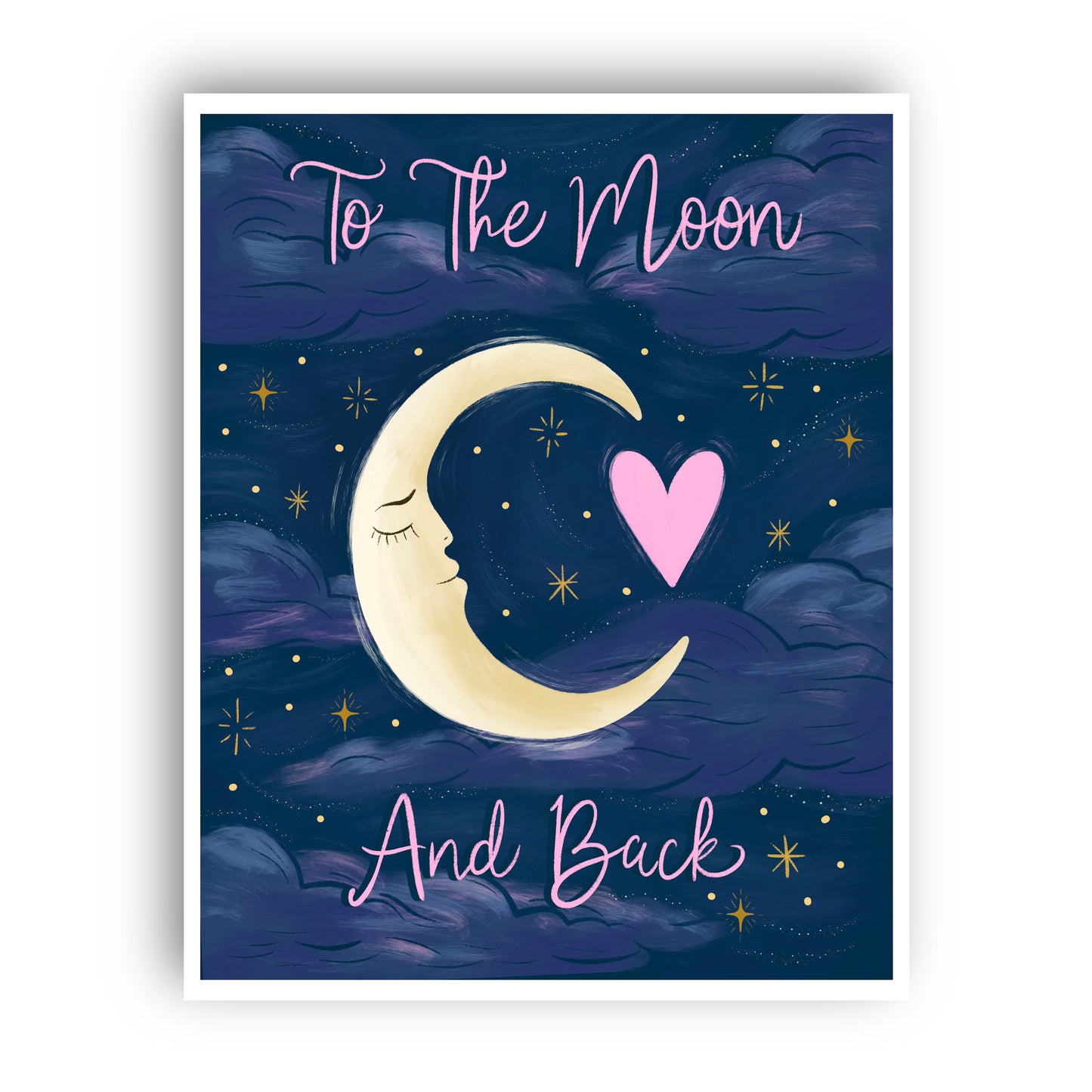 To The Moon And Back Wall Art Print