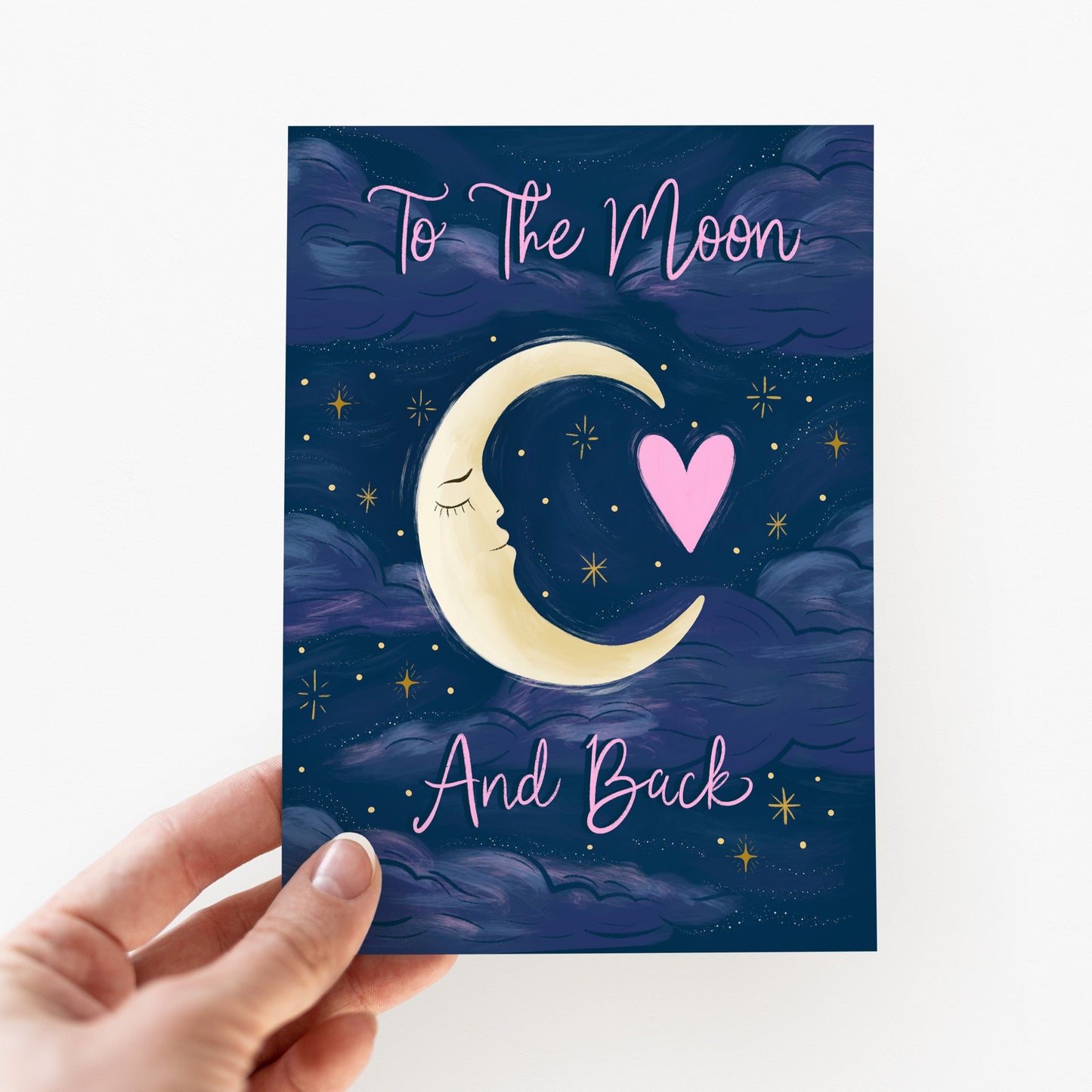 To The Moon And Back Greeting Card