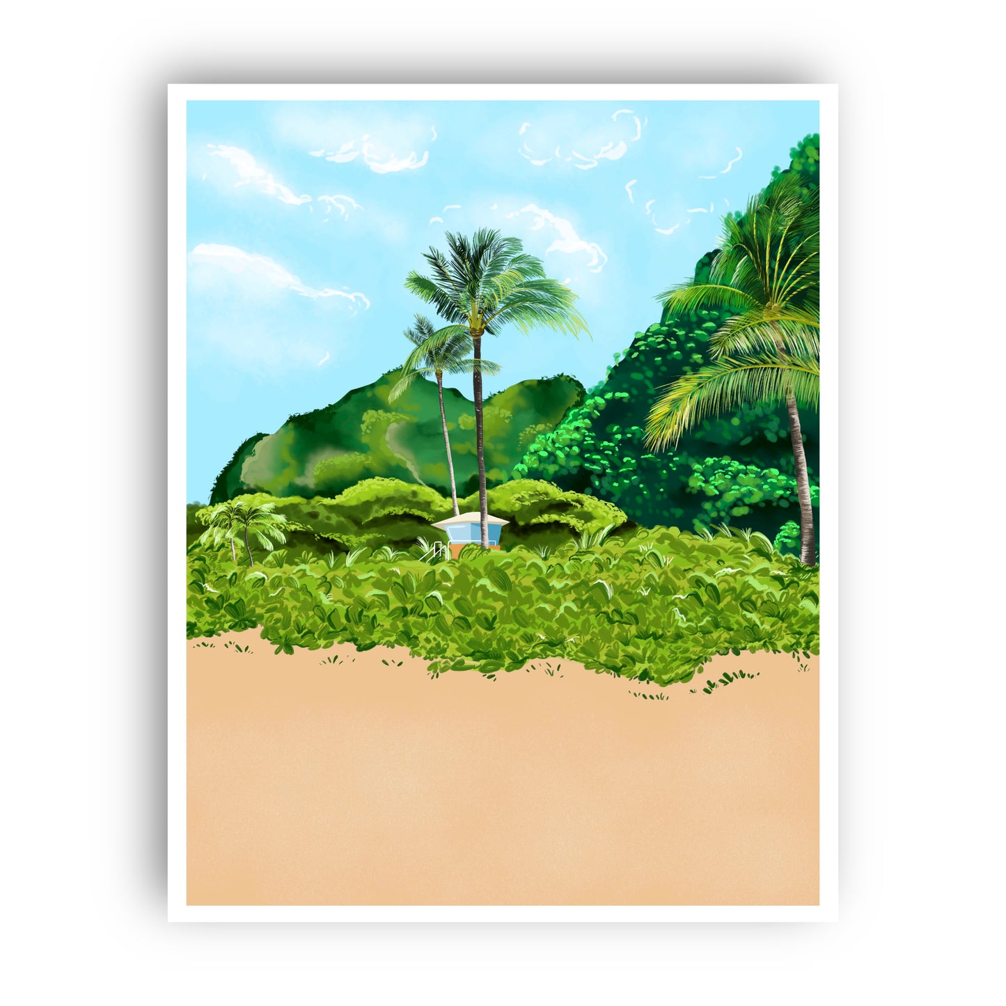 Hanalei Bay Wall Art Print