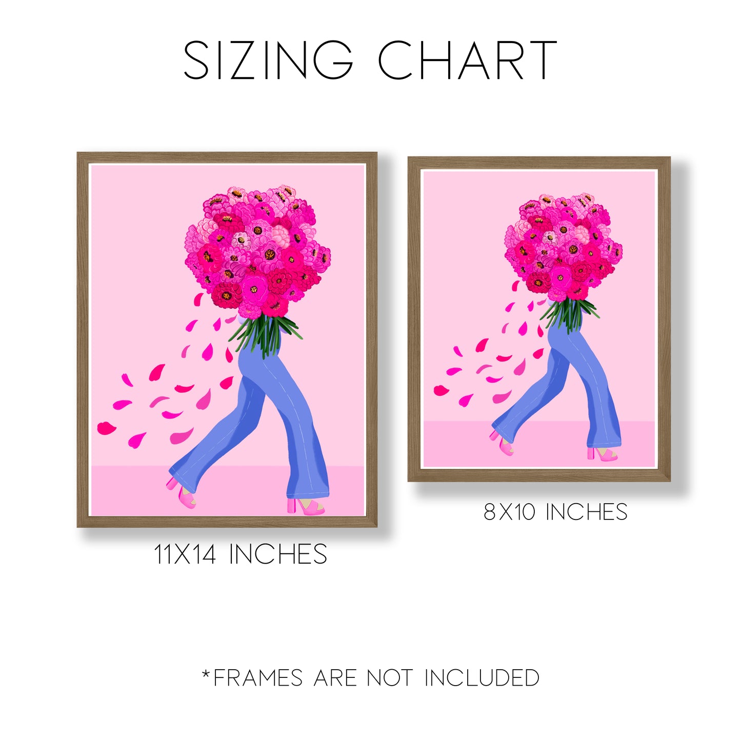 Flowers For My Fave Wall Art Print