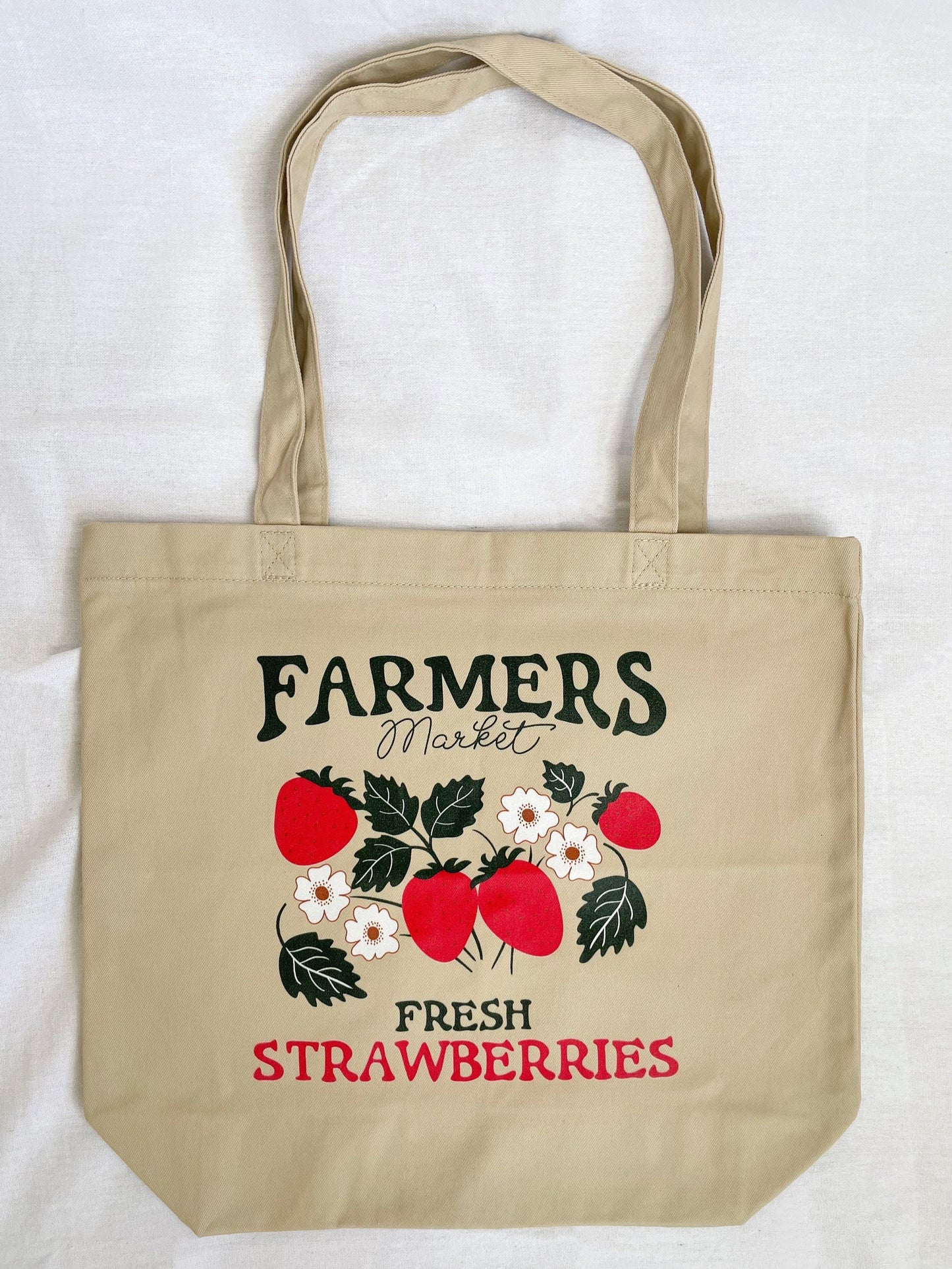 Farmer's Market Strawberry Tote Bag