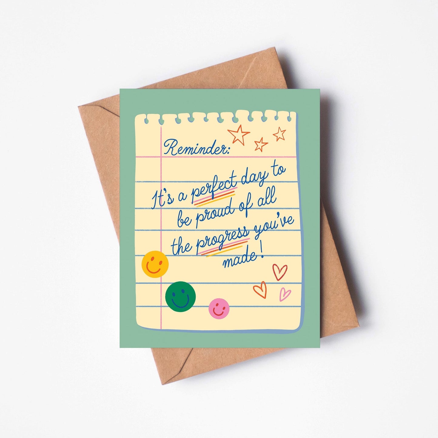 Be Proud Of Your Progress Back To School A2 Greeting Card