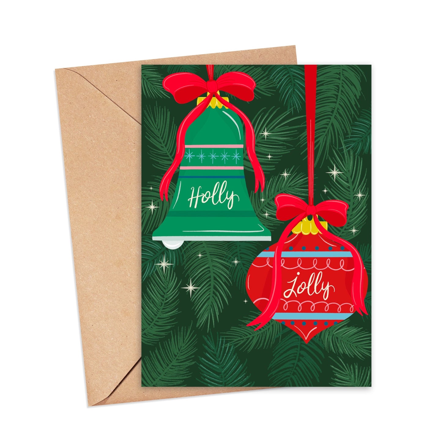 Holly Jolly Holiday Greeting Card