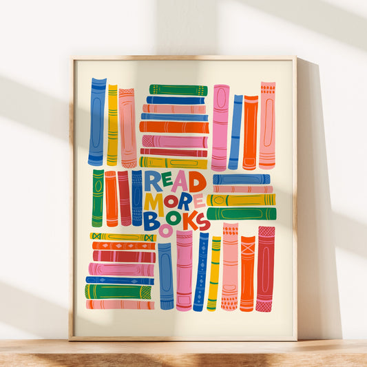 Read More Books Wall Art Print