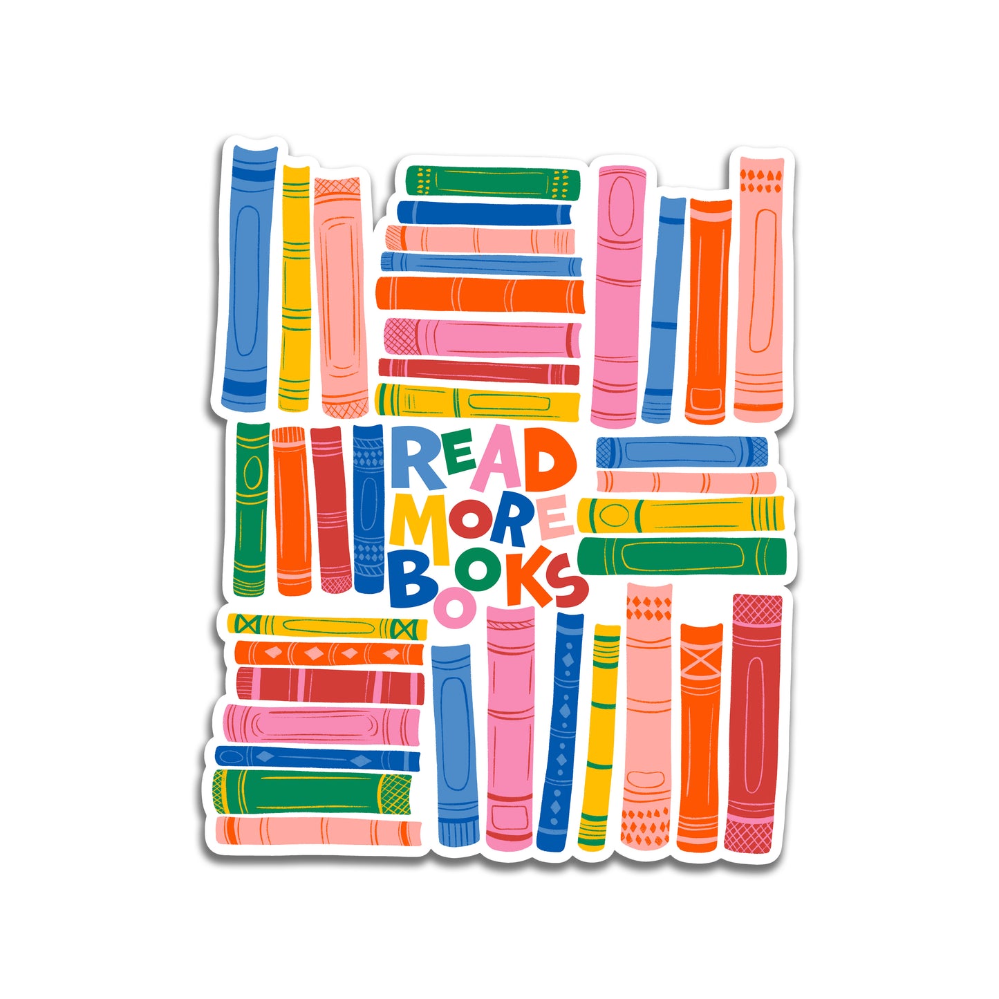 Read More Books Vinyl Sticker