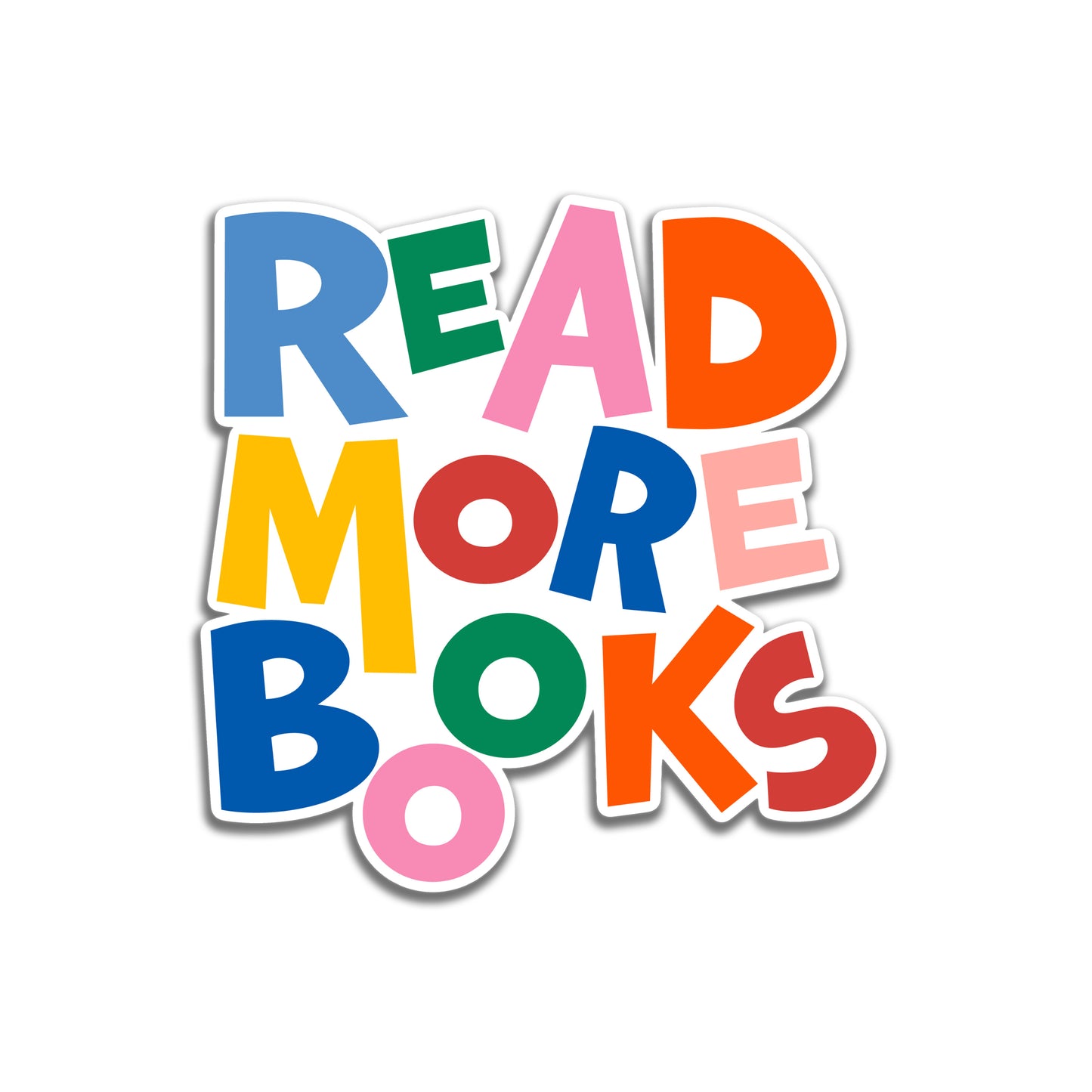 Read More Books Simple Vinyl Sticker