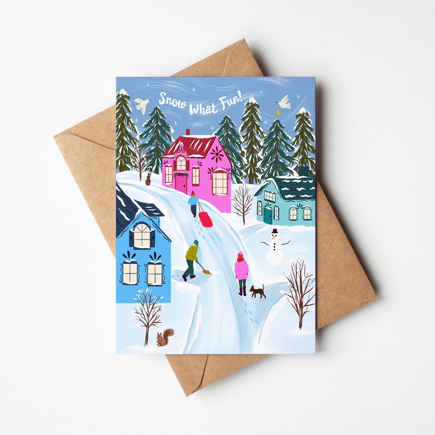 Snow What Fun Holiday Greeting Card
