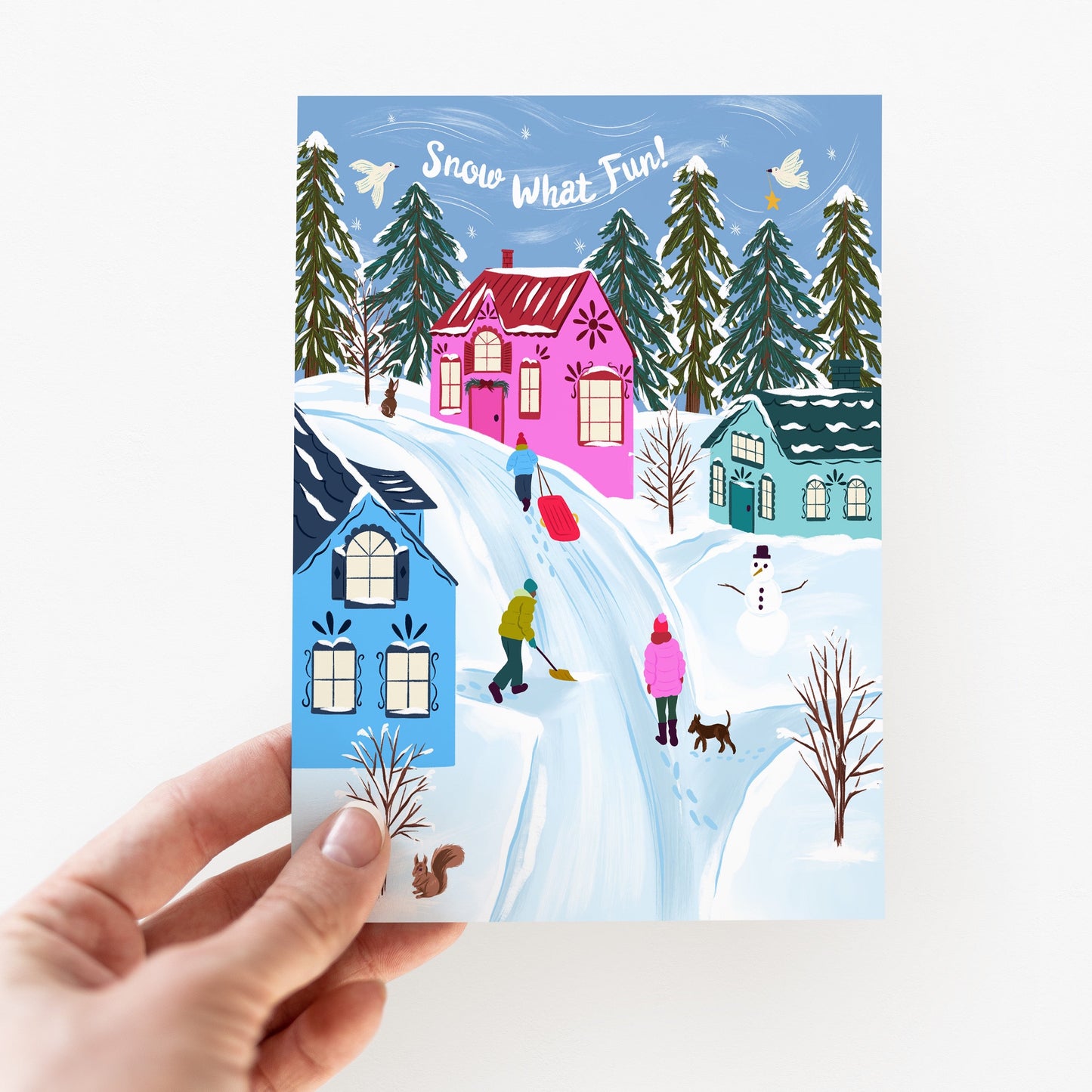 Snow What Fun Holiday Greeting Card