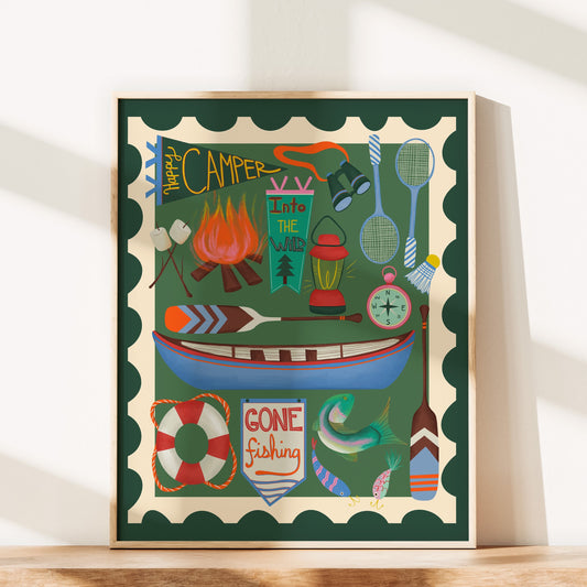 Summer Camp Wall Art Print