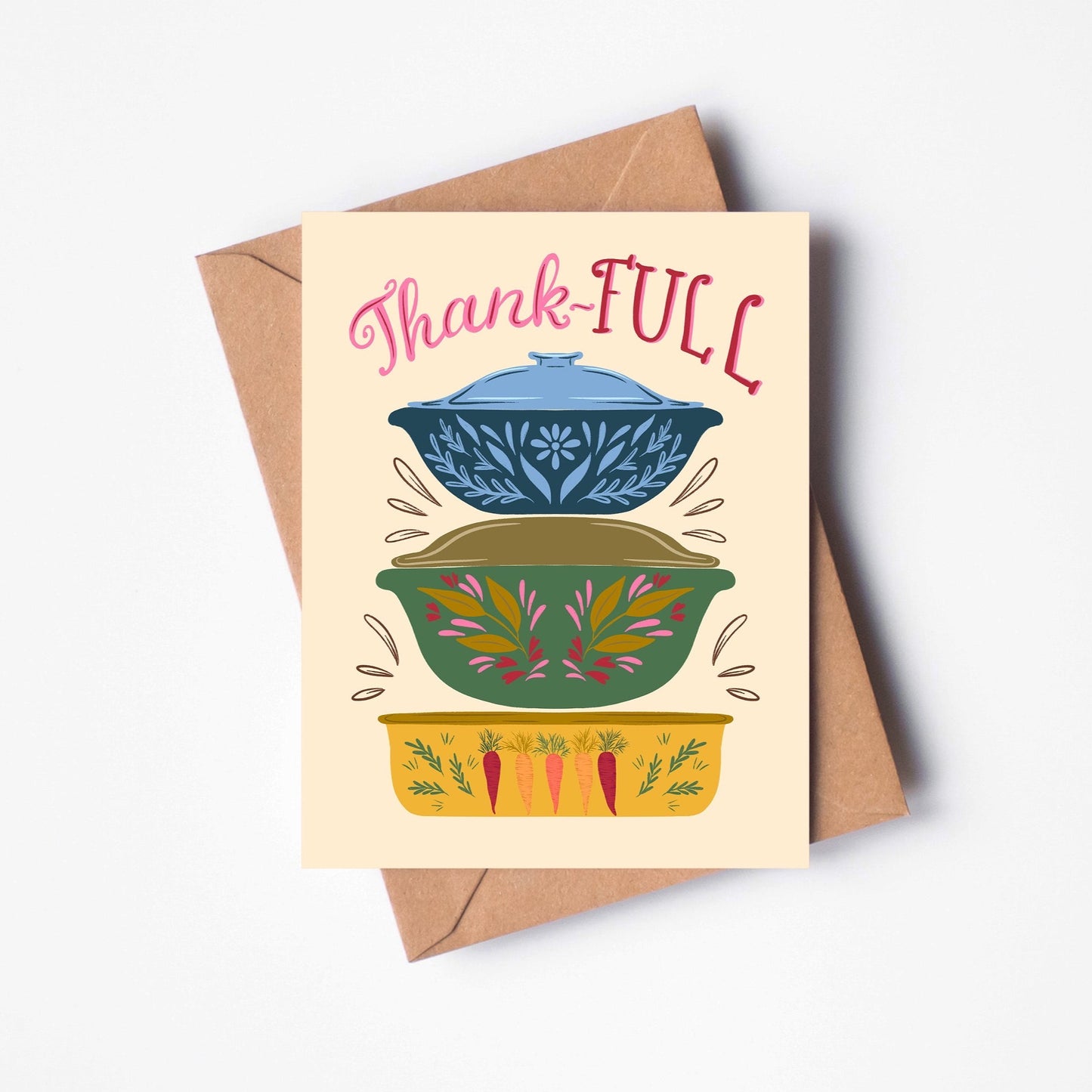 Thank-Full Thanksgiving A2 Greeting Card